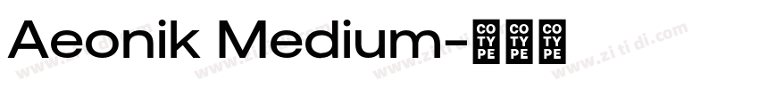Aeonik Medium字体转换